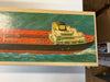 1966 Hess Voyager ship with The Box and display case. Original packing paper included. - Aj Collectibles & More