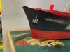 1966 Hess Voyager ship with The Box and display case. Original packing paper included. - Aj Collectibles & More