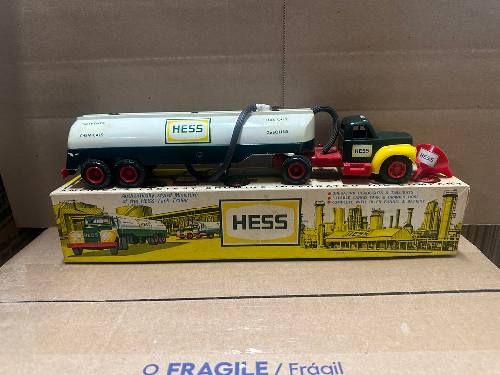 1964 Hess Tanker Truck with box and funnel Lot 2 Aj Collectibles More