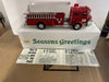 1970 Hess Fire Truck “Reproduction Season greeting” box Lot-1