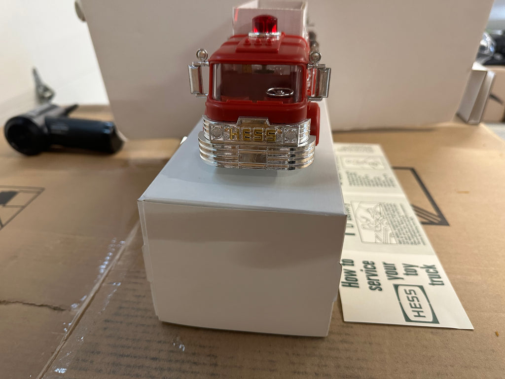 1970 Hess Fire Truck Reproduction Season greeting box Lot 1 Aj Collectibles More