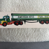 1969 Hess Amerada Tanker Tanker truck with the Box and inserts! “RARE”