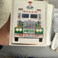 1995 Hess chrome Truck and Helicopter “Rare”