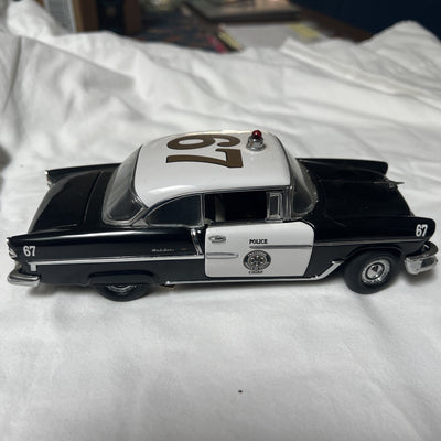 Franklin Mint 1955 Chevrolet Bel Air Police Chief Car 1/24 Diecast Replica