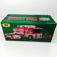 2024 Hess Fire Truck with Car and Motorcycle 60th Anniversary