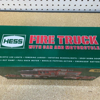 2024 Hess Fire Truck with Car and Motorcycle 60th Anniversary