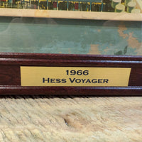 1966 Hess Voyager ship with The Box and display case. Original packing paper included.