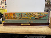 1966 Hess Voyager ship with The Box and display case. Original packing paper included. - Aj Collectibles & More