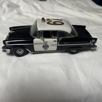 Franklin Mint 1955 Chevrolet Bel Air Police Chief Car 1/24 Diecast Replica