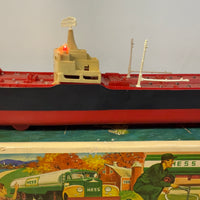 1966 Hess Voyager ship with The Box and display case. Original packing paper included.