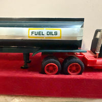 1967 Hess Tanker Trailer Truck "Red Velvet" Gas Oil Truck w/ Box USA “ fuel oils”