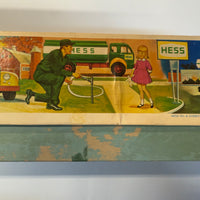 1966 Hess Voyager ship with The Box and display case. Original packing paper included.