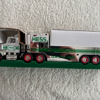 1995 Hess chrome Truck and Helicopter “Rare”