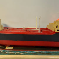 1966 Hess Voyager ship with The Box and display case. Original packing paper included.