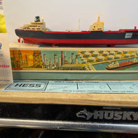 1966 Hess Voyager ship with The Box and display case. Original packing paper included.