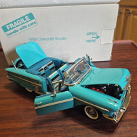 Danbury Mint 1958 Chevrolet Impala Convertible 1:24 Dicast In Original Box 1992Danbury Mint 1958 Chevrolet Impala Convertible 1:24 Dicast In Original Box