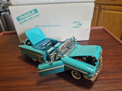 Danbury Mint 1958 Chevrolet Impala Convertible 1:24 Dicast In Original Box 1992Danbury Mint 1958 Chevrolet Impala Convertible 1:24 Dicast In Original Box