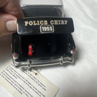 Franklin Mint 1955 Chevrolet Bel Air Police Chief Car 1/24 Diecast Replica