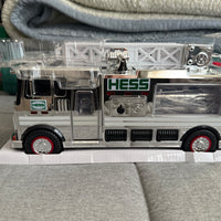 2024 Hess “Chrome” fire truck with car and motorcycle 60th anniversary “Very Rare”