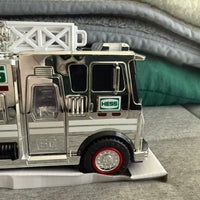 2024 Hess “Chrome” fire truck with car and motorcycle 60th anniversary “Very Rare”