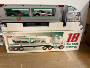 1997 “18” Joe Gibbs toy Truck and race cars