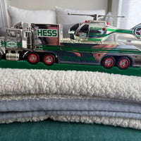 1995 Hess chrome Truck and Helicopter “Rare”