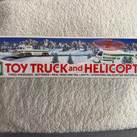 1995 Hess chrome Truck and Helicopter “Rare”