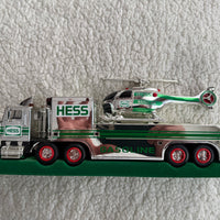 1995 Hess chrome Truck and Helicopter “Rare”