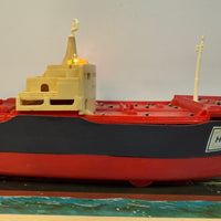 1966 Hess Voyager ship with The Box and display case. Original packing paper included.