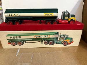 1967 Hess Tanker Trailer Truck "Red Velvet" Gas Oil Truck w/ Box USA “ fuel oils”