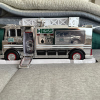 2024 Hess “Chrome” fire truck with car and motorcycle 60th anniversary “Very Rare”