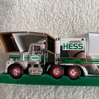 1995 Hess chrome Truck and Helicopter “Rare”