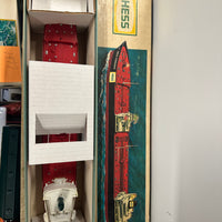 1966 Hess Voyager ship with Box & greeting card & Lights Work! - Aj Collectibles & More