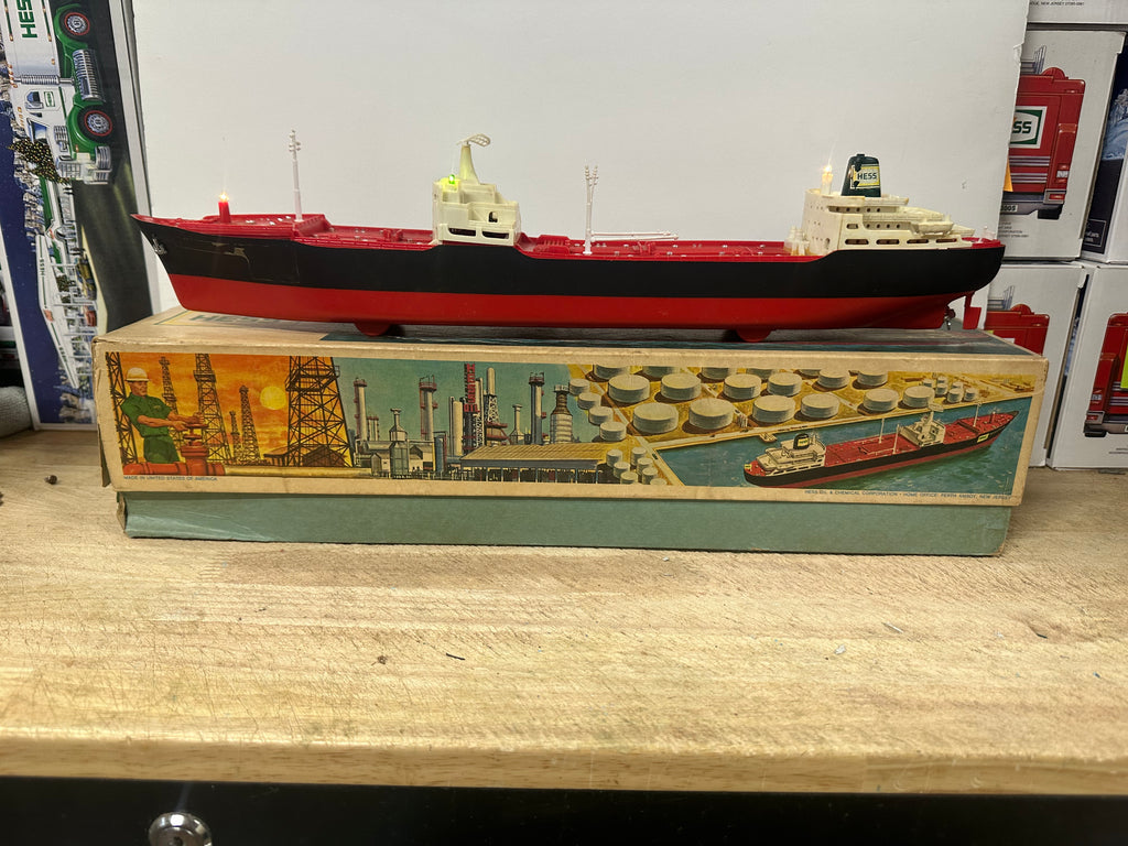 1966 Hess Voyager ship with the box - Aj Collectibles & More