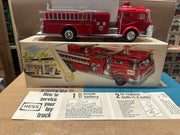 1970 Hess Fire Truck w Yellow Tape and inserts Lot-13