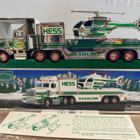 1995 Hess chrome Truck and Helicopter “Rare”