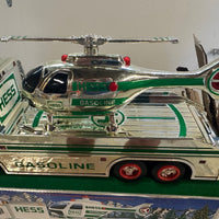 1995 Hess chrome Truck and Helicopter “Rare”