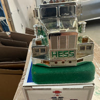 1995 Hess chrome Truck and Helicopter “Rare”