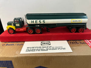 1967 Hess “ Red Velvet” Tanker truck W Clear Display Case