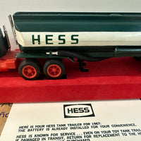 1967 Hess “ Red Velvet” Tanker truck W Clear Display Case