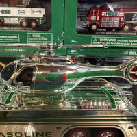 1995 Hess chrome Truck and Helicopter “Rare”