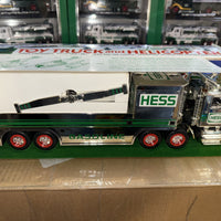 1995 Hess chrome Truck and Helicopter “Rare”