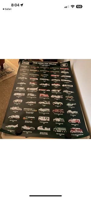 2024 Hess truck 60th Anniversary Poster