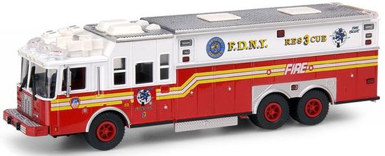 Code 3 FDNY Saulsbury Heavy Rescue 3 (12701) | Aj Collectibles & More