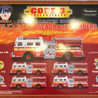 Code 3 FDNY Series #3 Seagrave Pumper Five Truck Set (13001)