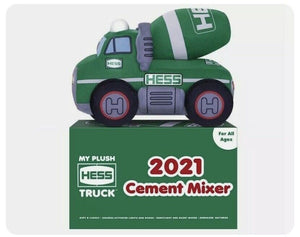 HESS 2021 PLUSH CEMENT MIXER TRUCK NEW LIGHTS SINGING