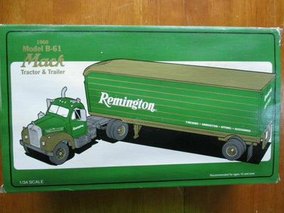 NIB First Gear 1960 Remington Model B-61 Mack Truck & Trailer 1/34 Scale 1995 - Aj Collectibles & More