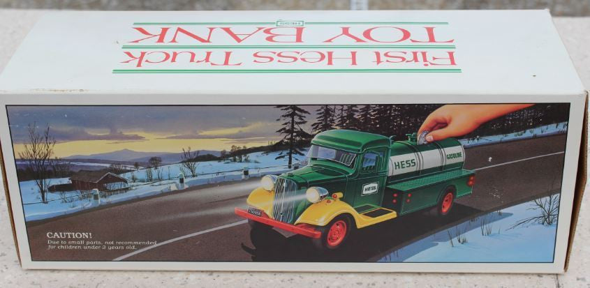 1985 First Hess Truck Toy Bank Vintage - Aj Collectibles & More