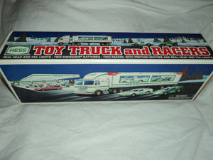 1997 Hess Toy Truck and Racers - Aj Collectibles & More