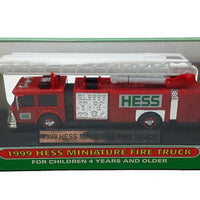 1999 Hess Minature Toy Fire Truck - Aj Collectibles & More